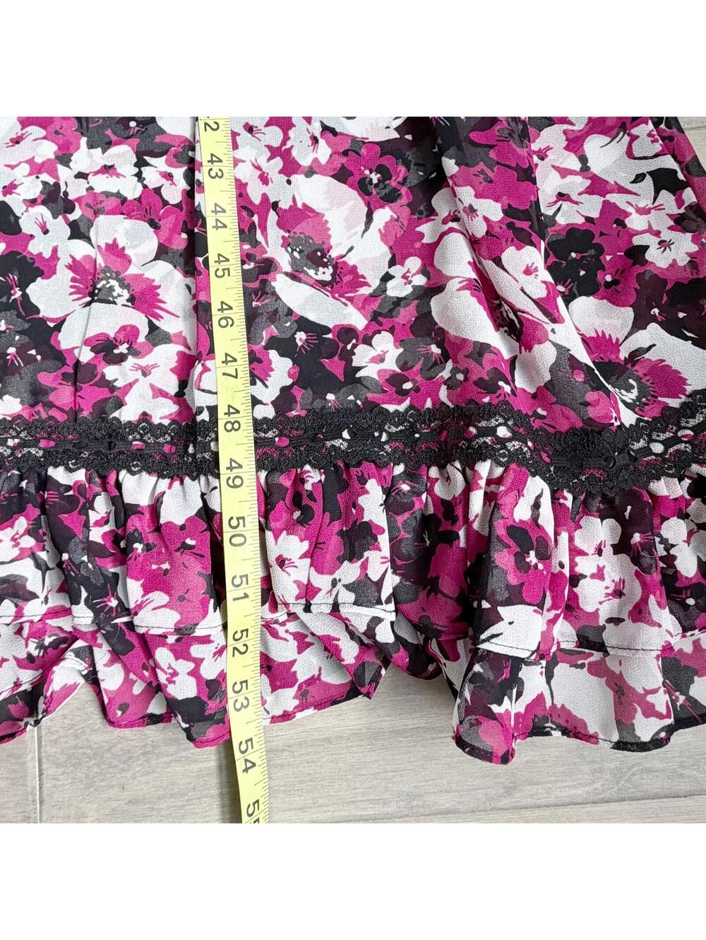 MISA Los Angeles Floral Print Ruffle Maxi Dress Size XS - Picture 5 of 8